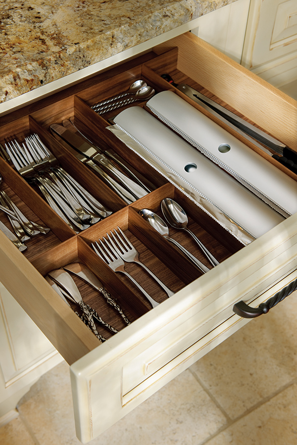 Cabinet drawer inserts