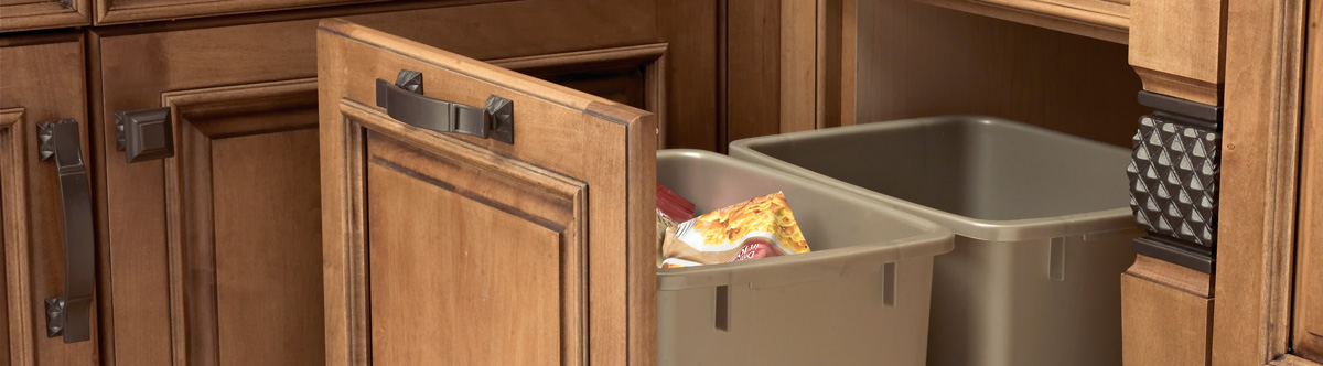 Cabinet trash can